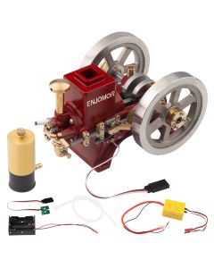 Hit and Miss Engine 6cc Metal Single Cylinder 4-Stroke IC Engine with Ignition Device Gift Collection
