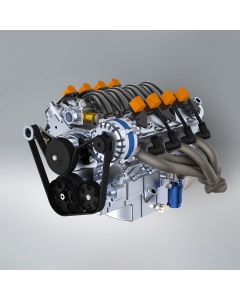 CISON V8 Engine LS-52 Small-block 52CC 1/5 Water-Cooled 4-Stroke 8-Cylinder Gasoline Engine Internal Combustion V8 Engine Model Kit that Works