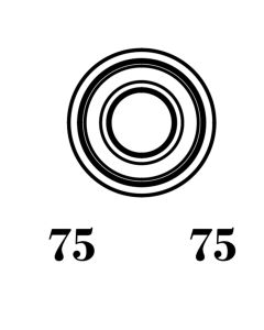 #75 flange bearing (φ5*10*4) for TOYAN FS-S100AC engine (for sku:33ED2966736)