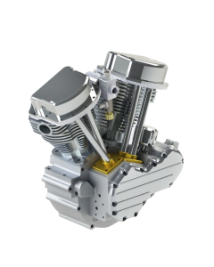 CISON FG-VT9 9cc V2 Engine V-Twin Dual Cylinder 4-Stroke Air-Cooled Gasoline Engine Motorcycle RC Engine Model