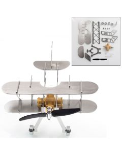 ENJOMOR Metal Stirling Airplane Model Set STEM Science Education Toy Boutique Decoration