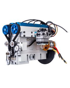 Enjomor 36cc DOHC Engine Double Overhead Camshaft Engine 4-cylinder 8-valve Inline 4-stroke Water-cooled Gasoline Engine with Twin Overhead Camshafts