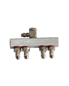 Custom 4-Way All-metal Oil Distributor Fuel by-pass Regulator for TOYAN FS-L400 14cc Inline 4 Cylinder Four-stroke Water-cooled Nitro Engine Model
