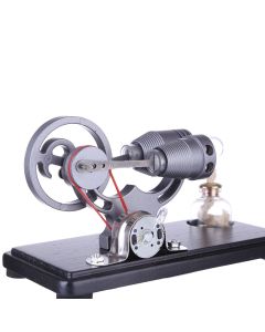 ENJOMOR Retro γ-shape Stirling Engine Kit Generator with LED Lights - STEM Toy