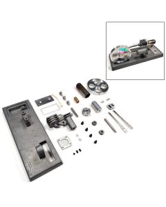ENJOMOR Vintage γ-Type Stirling Engine Kit with Luminous Flywheel - STEM Toy