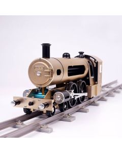 TECHING Steam Locomotive Train Assembly Engine Full Metal Hardest Build Kit with Track Gift Collection - 387Pcs