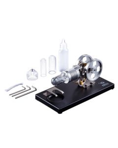 Stirling Engine DIY Manson Engine Model Set with Metal Baseplate Toy for Children
