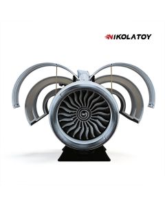 TECHING Small Size Turbofan Engine Model - DIY KIT（7In）