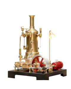 RETROL SE-03 Working Stationary Mill Steam Engine Model Kit with Boiler, Generator and Lamp Stand