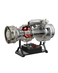 T700 Turboshaft Engine Model Kit that Works - Build Your Own Turboshaft Engine - TECHING 1/4 Metal Simulation Electric Military Helicopter Turboshaft Engine Model DM136
