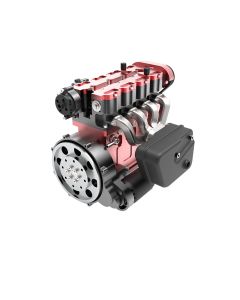 ENJOMOR L4 Engine GS-L4 36cc DOHC Inline 4 Cylinder 4 Stroke Water-Cooled L4 RC Gasoline Engine Model that Works - Speed Up to 12,000rpm