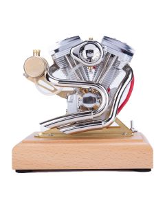 RETROL R34 OHV 4.2CC V-Twin Four-Stroke Gasoline Engine Mini Retro Motorcycle Internal Combustion Engine Model
