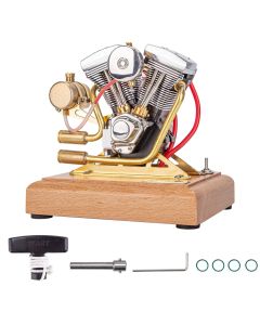RETROL R33 Evolution 4.2CC Mini V2 Engine OHV V-Twin Motorcycle Engine Double-cylinder Four-stroke Gasoline Engine Internal Combustion Engine Model