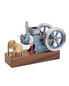 Hit and Miss Engine that Works - ENJOMOR 6cc Antique 4-Stroke Gas IC Engine Green Horizontal Stationary Engine with Ignition Device and Stand