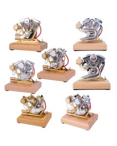 RETROL 4.2CC V-Twin Double-cylinder Four-stroke Gasoline Engine Internal Combustion Engine Model for Motorcycle-Gift Collection