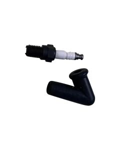 Inch Thread 3/16-40 Spark Plug with Insulation Cap for HOWIN L6 Engine Model/ENJOMOR V12 Engine Model