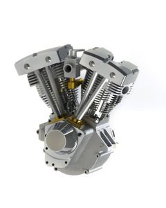 CISON FG-VT157 15.7cc Mini OHV V-twin V2 Shovelhead Engine 4-Stroke Air-cooled Gasoline Engine Motorcycle RC Engine Model