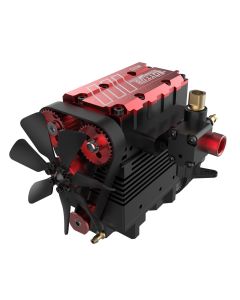 SEMTO ENGINE ST-NF2 7cc SOHC Inline 2 Cylinders 4 Stroke Air Cooled Nitro Engine Model Kit - FS-L200AC