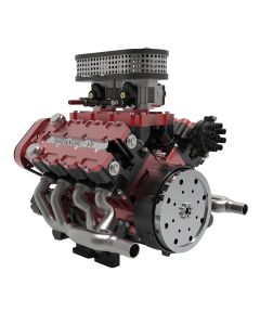 ENJOMOR V8 GS-V8 78CC DOHC Four-Stroke V-Shaped Eight-Cylinder Water-cooled Electric Gasoline Internal Combustion Engine Model - V8 Engine Model That Works